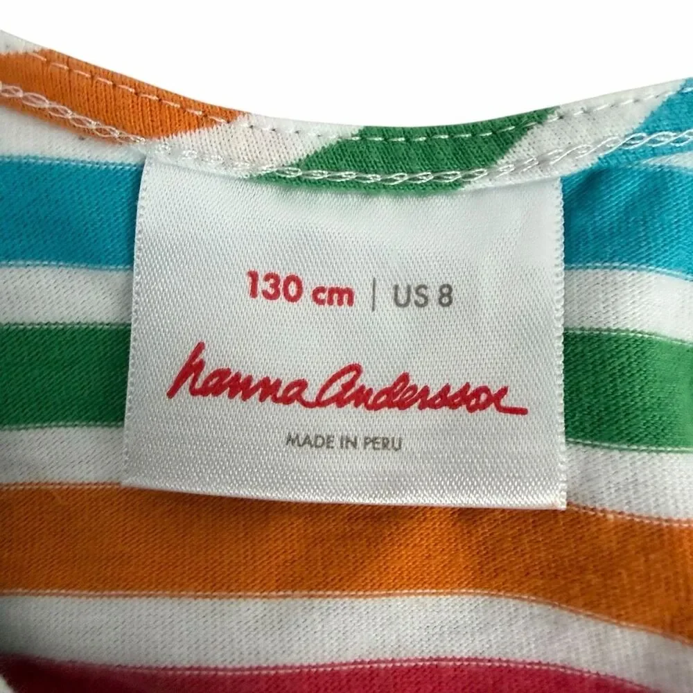 Hanna Andersson size 8 Twirl Power Racer Back Dress